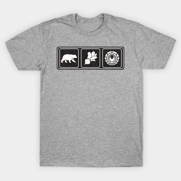 Bears, Beets, BSG T-Shirt by BignellArt